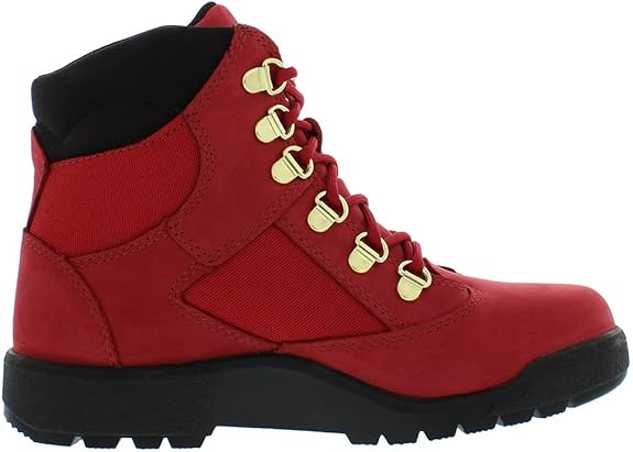 Timberland Little Kids' 6-Inch Field Boots Dark Red Nubuck  SIZE 5.5 M/M JUNIOR'S