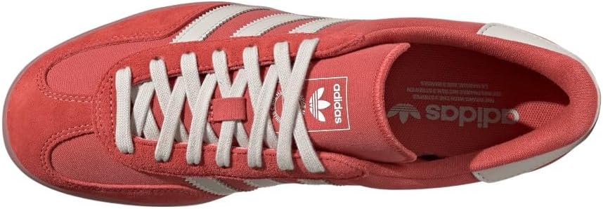 adidas Men's Gazelle Indoor Sneakers in Better Scarlet/Cloud White/Gum - 9