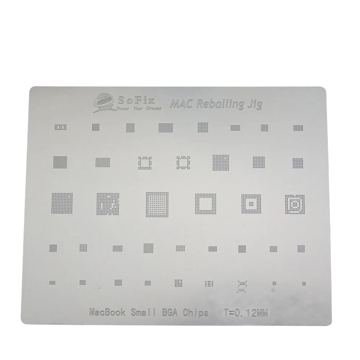 MacBook master chips steel sheet: 2015-2020 MAC wifi Chip, MacBook Small BGA Chips, PMU/SMC/USBC/Charging Chip