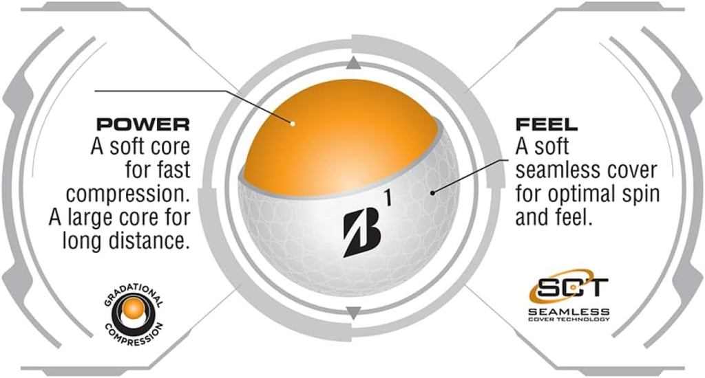 BRIDGESTONE GOLF e6 Soft Golf Balls - 12 Pack