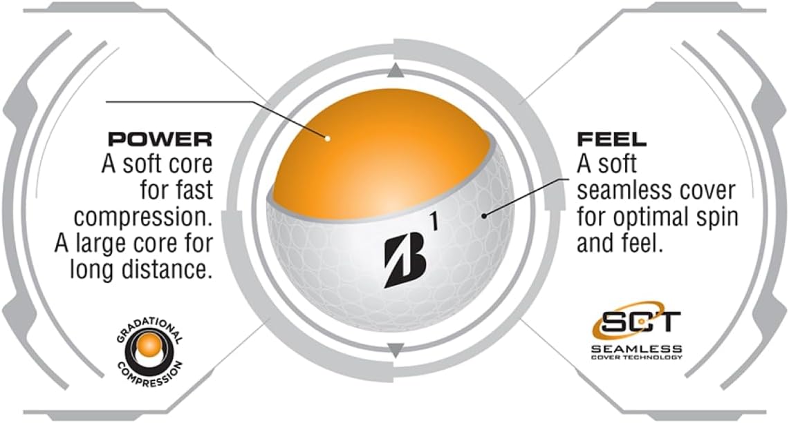 BRIDGESTONE GOLF e6 Soft Golf Balls - 12 Pack