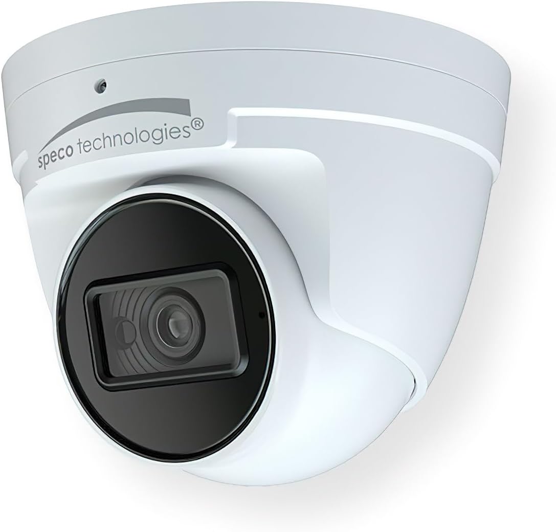 Speco O8VT3 8MP 4K Outdoor PoE Turret Camera, White