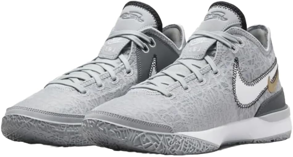 NIKE Lebron Men's NXXT Gen Basketball Shoes (Wolf Grey/White-Iron Grey-Black) Size 8