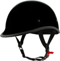 Milwaukee Helmets MPH9751DOT | Polo Style DOT Motorcycle Helmet- Gloss Black - Size Medium
