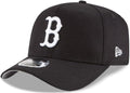 NEW ERA | Boston Red Sox Black Stretch-Snap 9FIFTY Curved Snapback Hat | OS