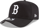 NEW ERA | Boston Red Sox Black Stretch-Snap 9FIFTY Curved Snapback Hat | OS