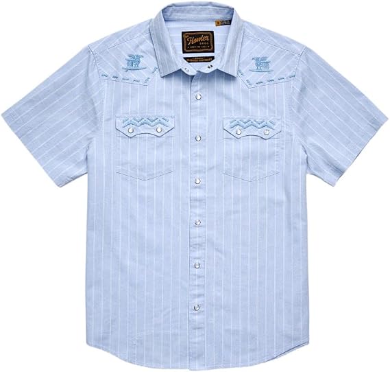HOWLER BROTHERS Deluxe Crosscut Short sleeve Shirt with Custom Embroidery Size: Small