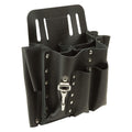 Klein Tools 5165 Pocket Tool Pouch with Knife Snap, 10 Pockets, Stitched and Riveted Leather, Fits Belts up to 2-Inch Wide