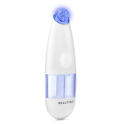 BeautyBio GLOfacial Hydro-Infusion Deep Pore Cleansing + Blue LED Clarifying Tool