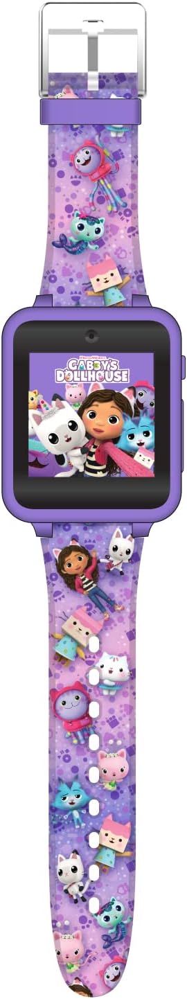 Accutime Kids Gabby's Doll House Purple Educational Touchscreen Smart Watch Toy for Girls, Boys, Toddlers (NEW, OPEN BOX)