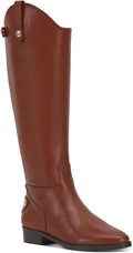 INC Women's Aleah Leather Tall Knee-High Boots Tan (Size: 6 Medium)