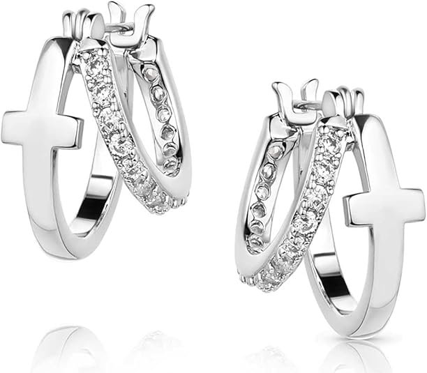 Montana Silversmiths Wrapped in Faith Crystal Earrings