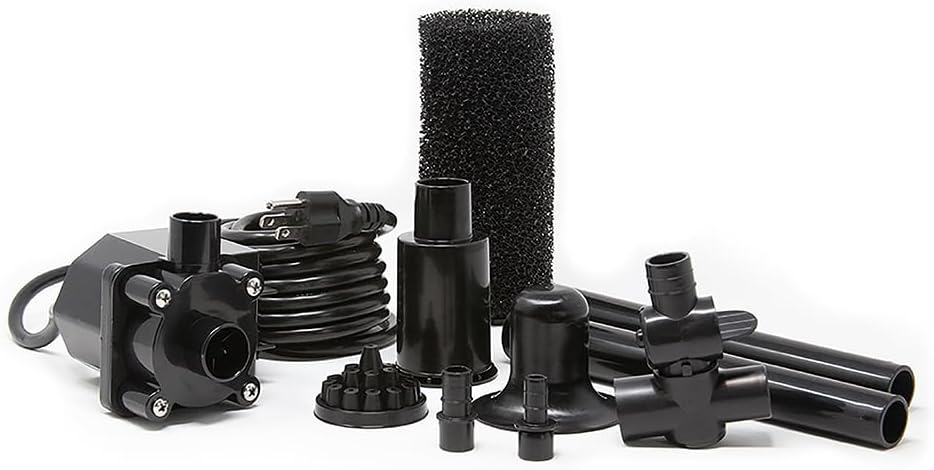 Beckett FR500 500 GPH 38.4 Watt Submersible Water Garden Pond Pump Set