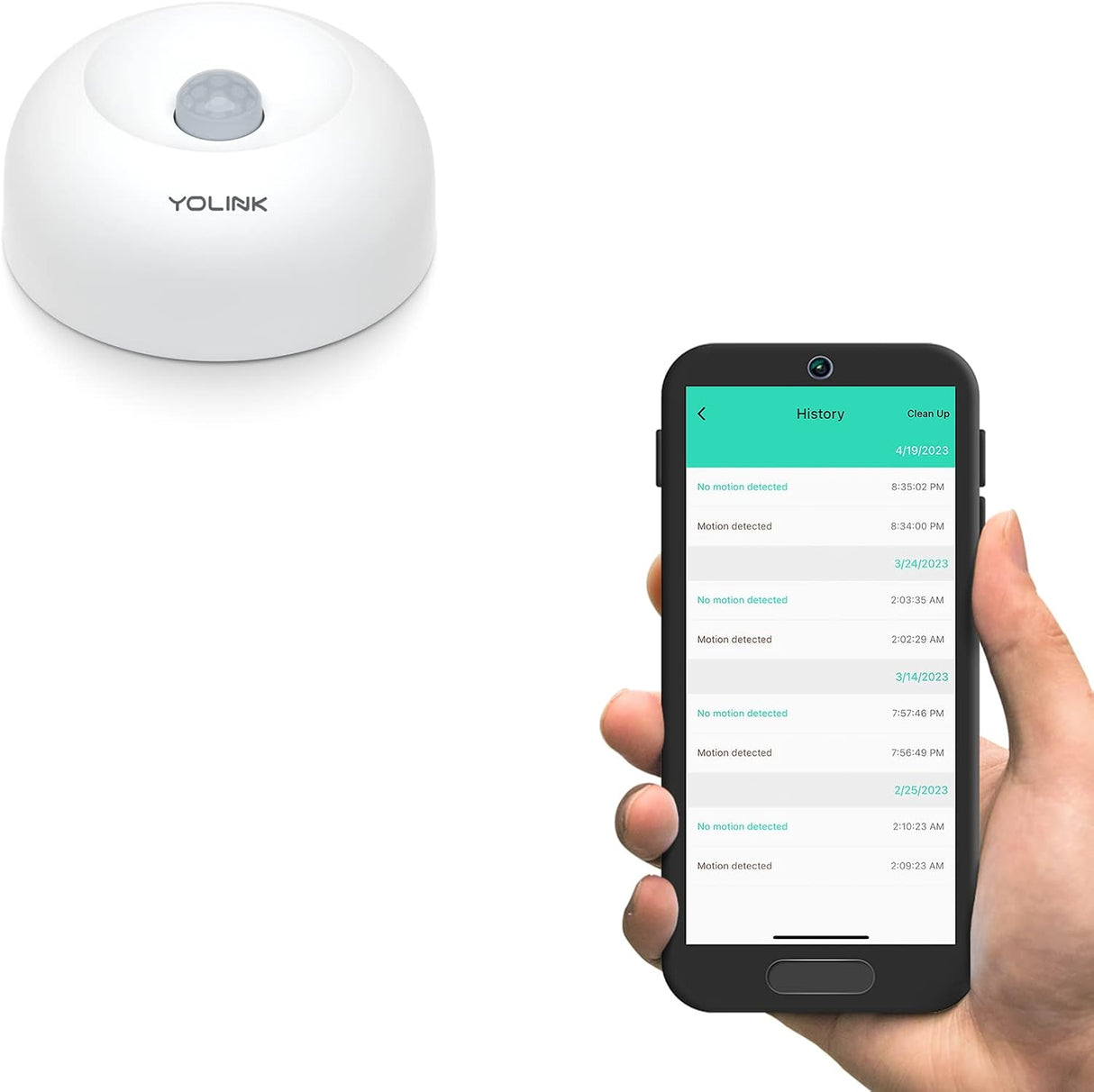 YoLink LoRa 1/4 Mile Wireless Range Smart Motion Detector, Indoor Motion Sensor, Motion Detector, Alexa, IFTTT, YoLink Hub Required