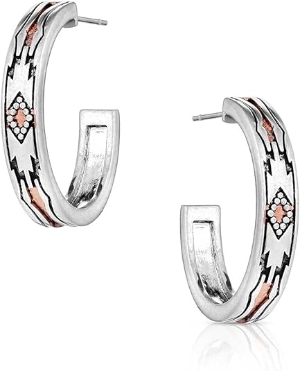 Montana Silversmiths Western Sands Hoop Earrings
