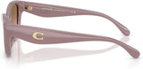 COACH HC8434U Universal Fit Sunglasses, Milky Putty/Brown Peach Gradient, 53 mm