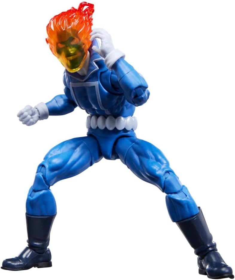 Marvel Legends Series Ghost Avenger Johnny Blaze Collectible Figure with 6" Scale Motorcycle Comic Inspired