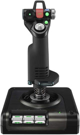 Logitech G X52 Pro USB Flight Control System - HOTAS Joystick and Throttle for Flight Simulators - LCD Display, 3D Twist Rudder, Programmable Commands, USB 2.0 - Compatible with Windows PC