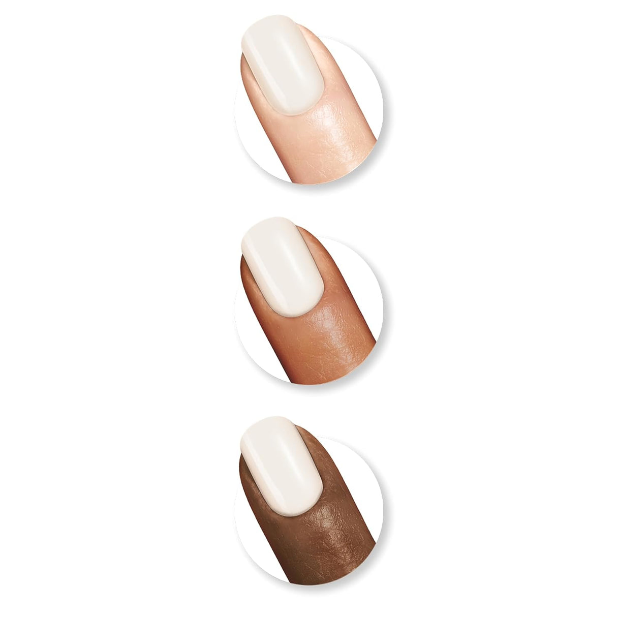SALLY HANSEN Insta-Dri | Quick Dry | Long Lasting Semi-Opaque Shiny Nail Polish in White On Time