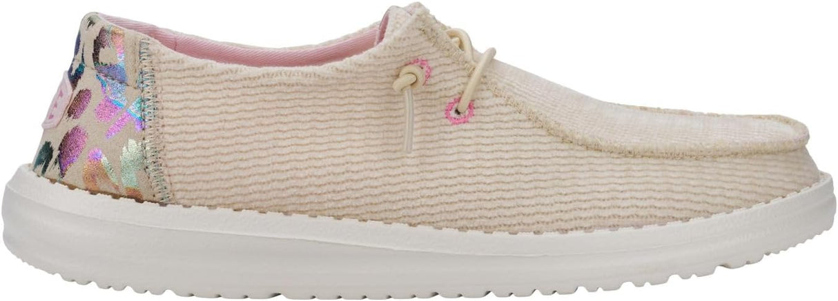 Hey Dude Women's Wendy Corduroy Sneaker Dusty Rose 8 *no box*