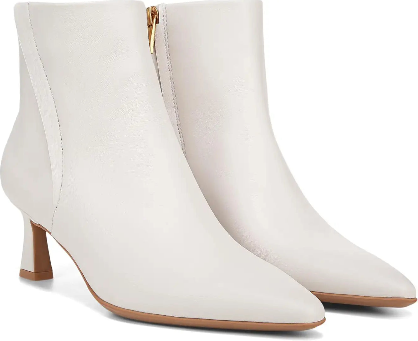NATURALIZER Women's Deesha Booties in Warm White Leather - 8M