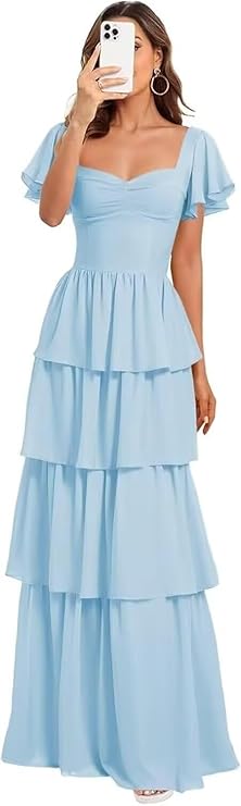 Chiffon Ruched Bridesmaid Dresses for Women (SIZE:22W) Long A Line Sho – Keevado Store Chiffon Ruched Bridesmaid Dresses for Women (SIZE:22W) Long A Line Sho – Keevado Store