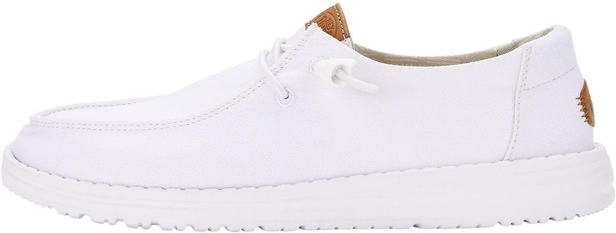HEYDUDE Women's Wendy Canvas, Women’s Shoes, Women's Slip-on Loafers, Comfortable & Light-Weight Size 10 Wide