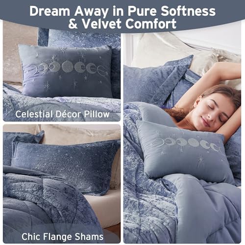 Intelligent Design Queen Comforter Set - Blue - Full/Queen