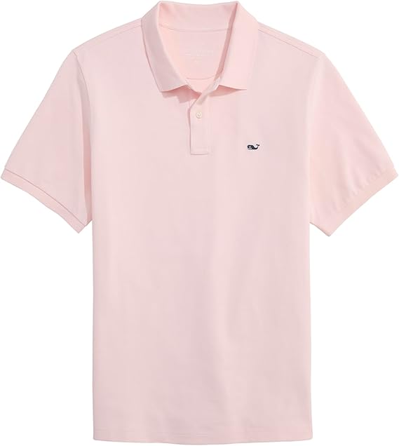 VINEYARD VINES | Men's Heritage Pique Polo in Pink Dogwood | XXL