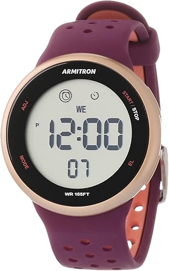 Armitron Sport Unisex Digital Chronograph Silicone Strap Watch, 40/8423 (OPEN BOX)