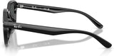 Ray-Ban RB4458D Sunglasses, Black/Dark Grey, 65 mm
