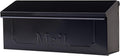 ARCHITECTURAL MAILBOXES Townhouse Galvanized Steel, Wall-Mount Mailbox, Black Small