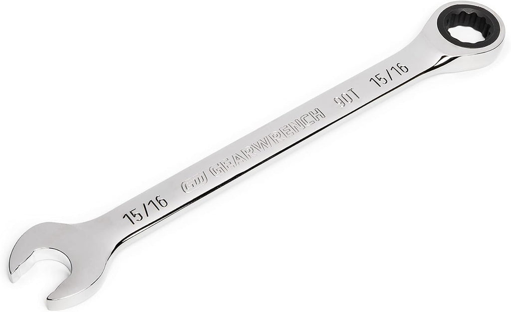 GEARWRENCH 15/16" 90T 12 Point Ratcheting Combination Wrench