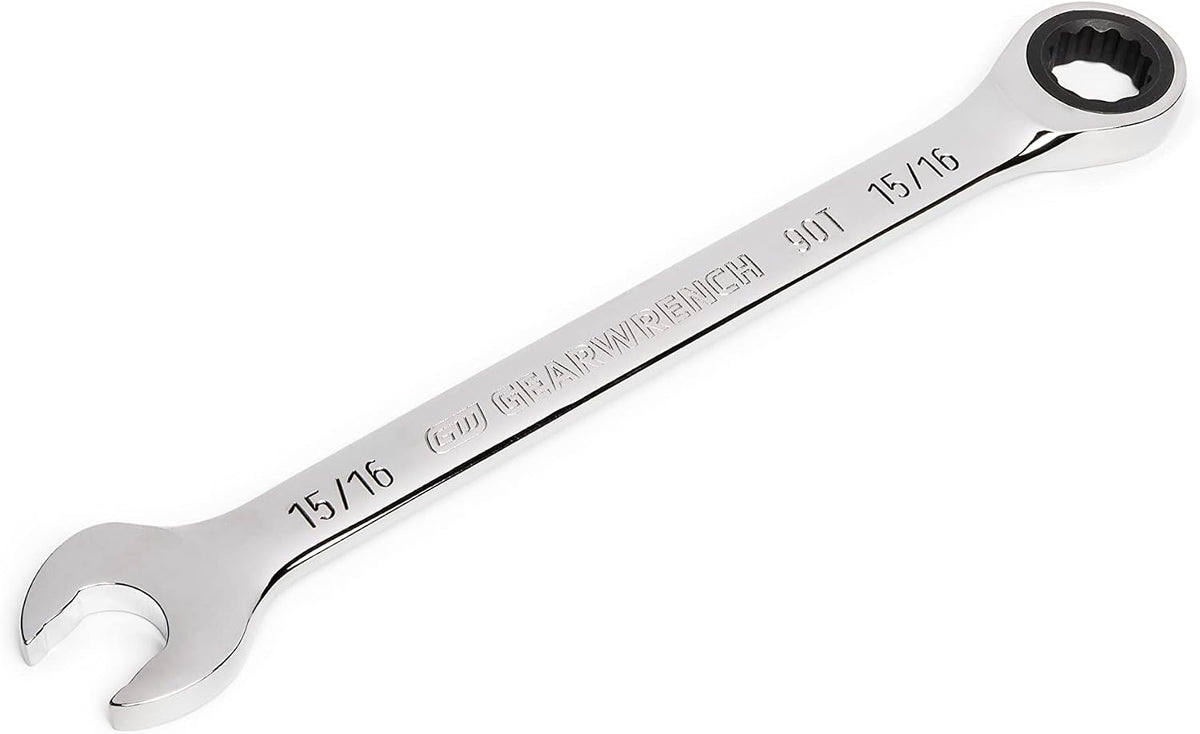 GEARWRENCH 15/16" 90T 12 Point Ratcheting Combination Wrench
