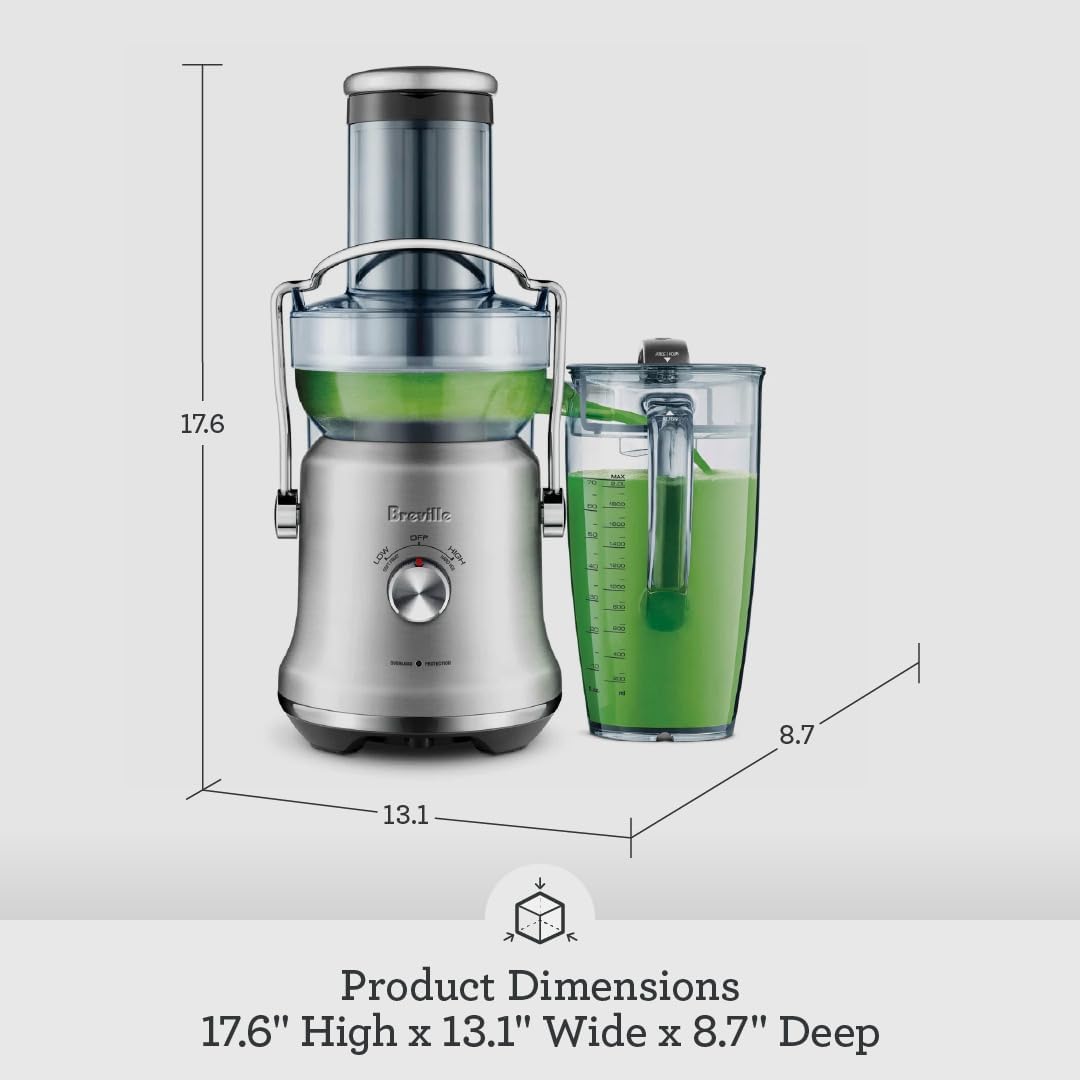 Breville RM-BJE530BSS1BUS1 Juice Fountain Cold Plus, Brushed Stainless Steel