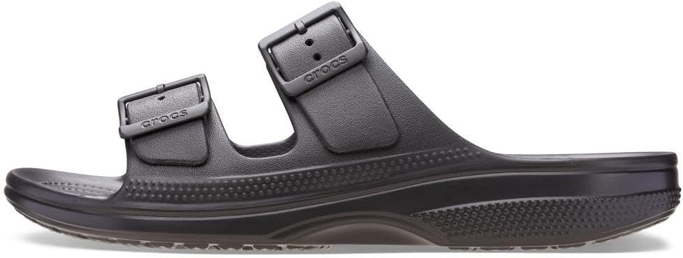 Crocs Mens Classic Saturday Slide, Black, 10 Medium