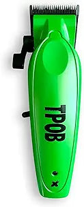 TPOB X Digital Brushless 6800rpm Metal Professional Hair Clippers for Men, XO Combination Fade/Taper Blade Cordless Rechargeable Clippers (X Clipper Green) (NEW)