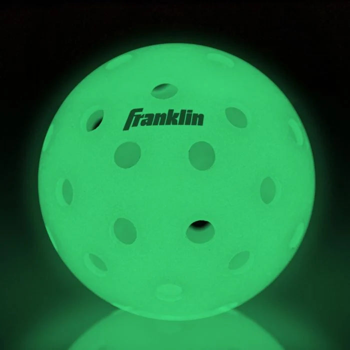 FRANKLIN SPORTS Glow-in-the-Dark Outdoor Pickleballs - Set of 3