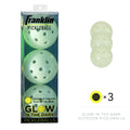 FRANKLIN SPORTS Glow-in-the-Dark Outdoor Pickleballs - Set of 3