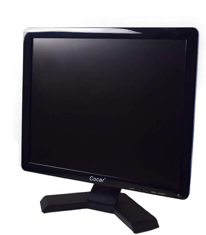 Cocar 15" CCTV Monitor Security Monitor Screen BNC VGA HDMI LCD Display for Home Security Systems Surveillance Camera