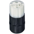 Leviton 20 Amp, 250 Volt, Connector, Straight Blade, Industrial Grade, Grounding, 5469-C, Black/White - 10 pack