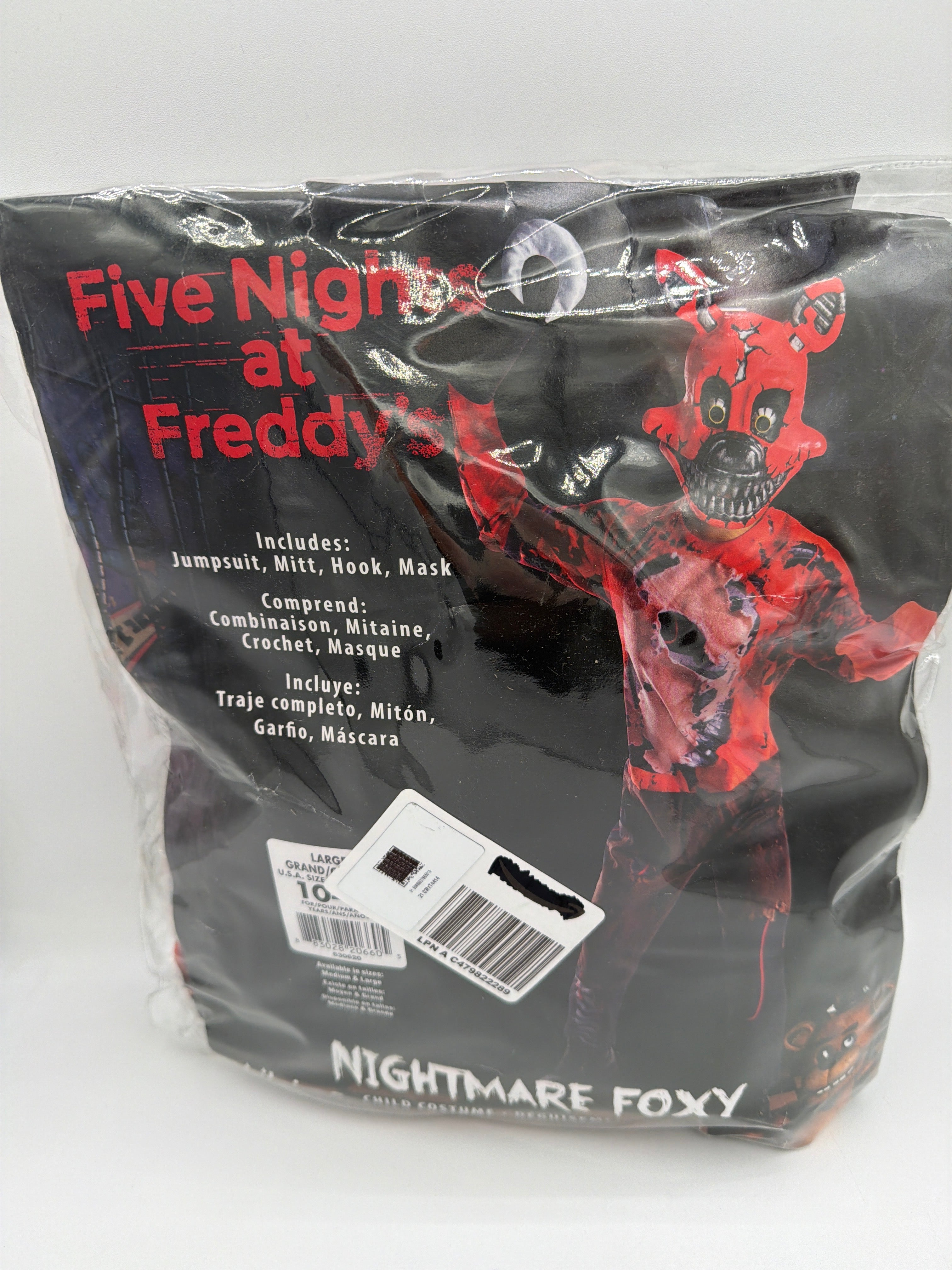 Rubies Five Nights At Freddy's: Foxy Costume for Kids, Boy's Large