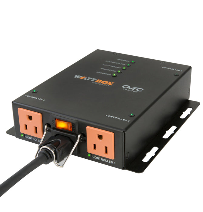 Compact IP Power Conditioner with OvrC Home | 3 Controlled Outlets, WB-300-IP-3 (NEW)