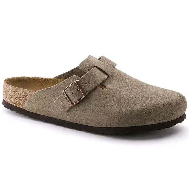 Birkenstock Boston Soft Footbed Taupe Size: 8-8.5