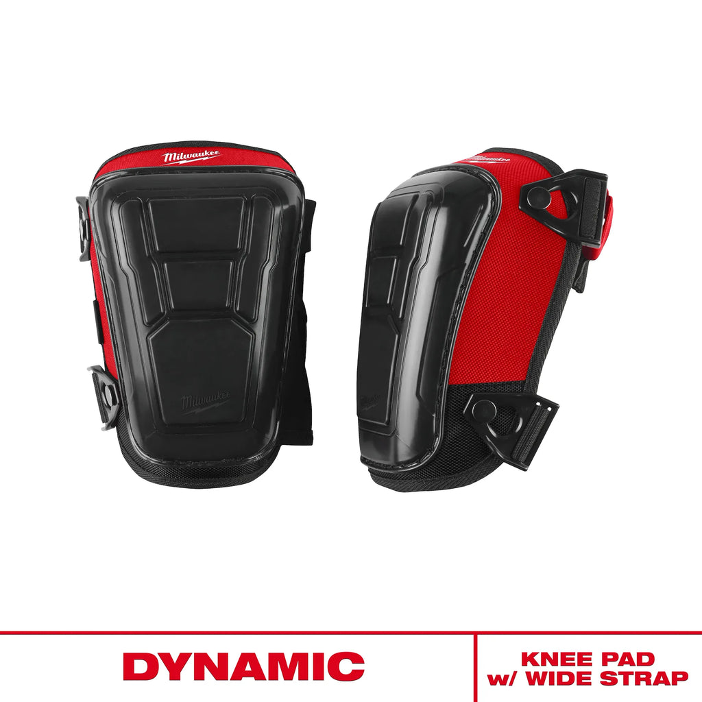 *Milwaukee - Dynamic Knee Pad with Wide Strap, Blk/Red