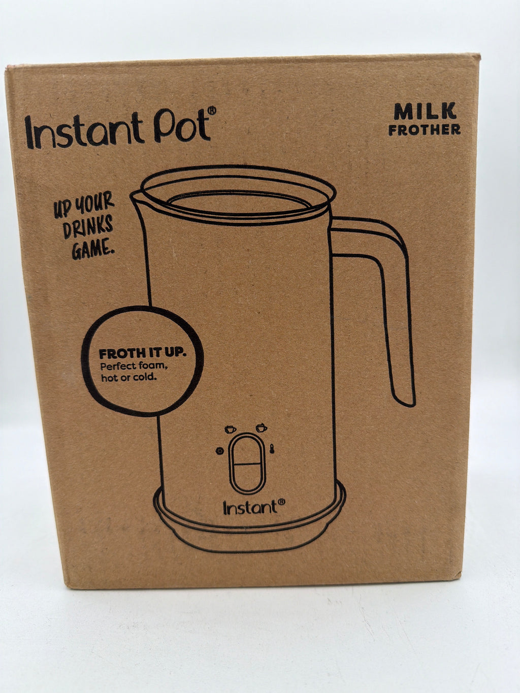 Instant Pot Milk Frother, 4-in-1 Electric Milk Steamer, 10oz