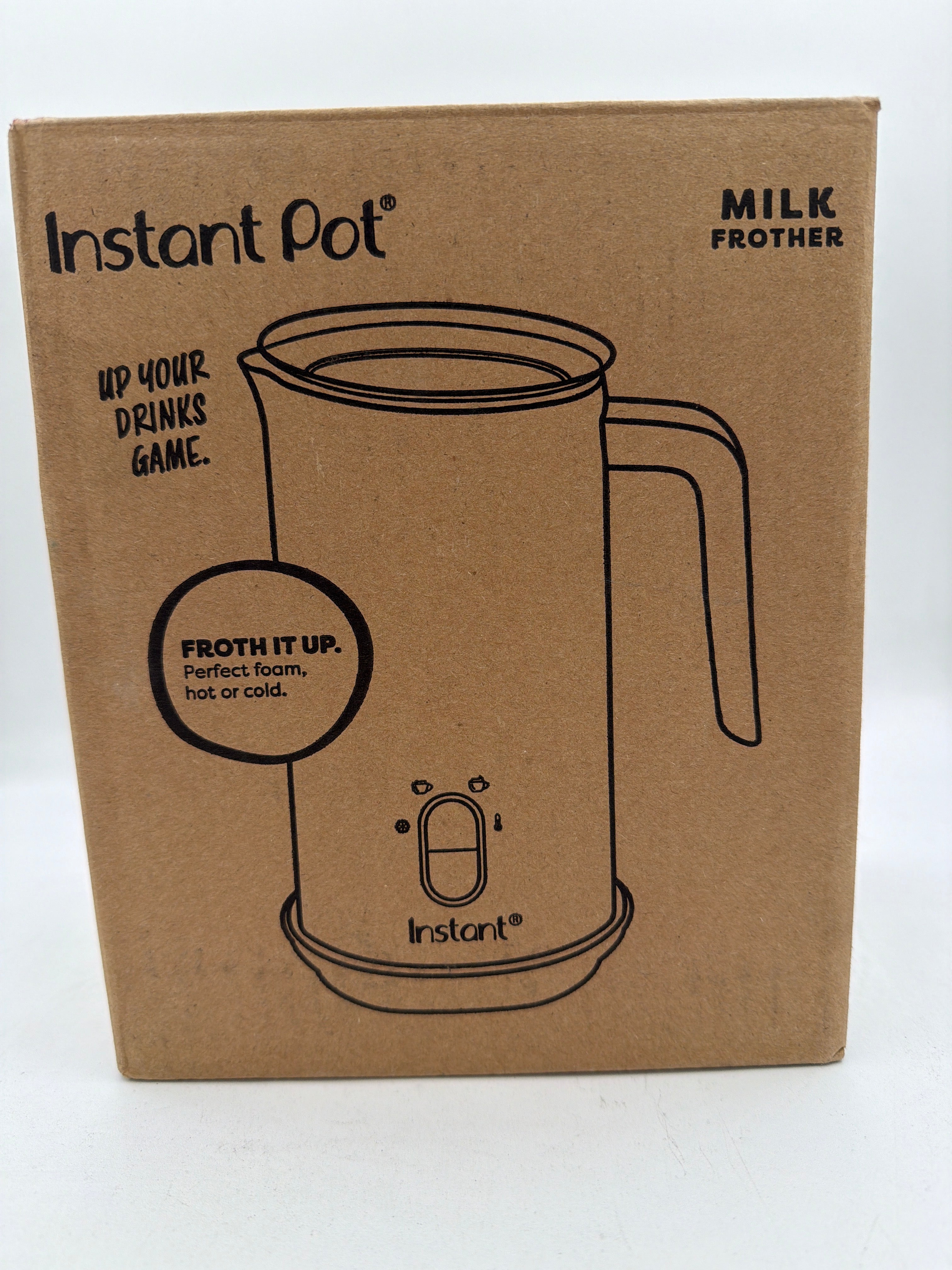 Instant Pot Milk Frother, 4-in-1 Electric Milk Steamer, 10oz