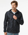 Independent Trading Co. Light Weight Windbreaker Zip Jacket (EXP54LWZ) - Black - XL