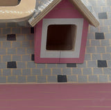 Melissa & Doug Fold and Go Wooden Dollhouse with 2 Dolls and Wooden Furniture,Multi,One Size