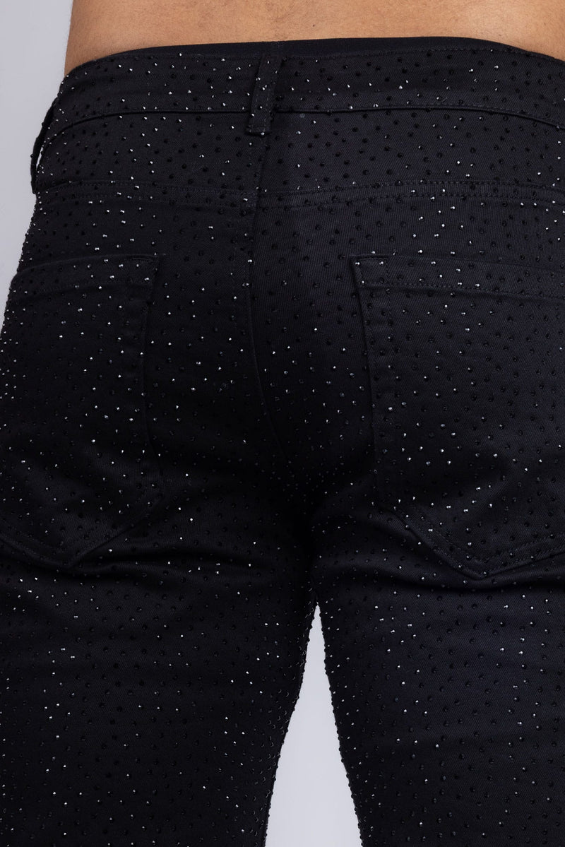Barabas  Men's Dolorosa Rhinestone Jeans Size: 32 (#5JES03)